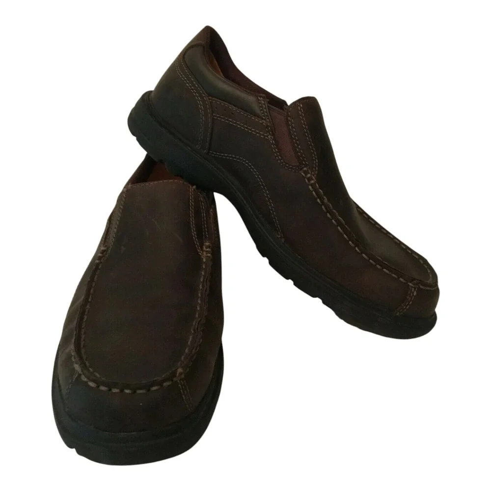 Timberland Men's Richmont Slip On Shoes Size 7 Brown Burnished Leather 5046A